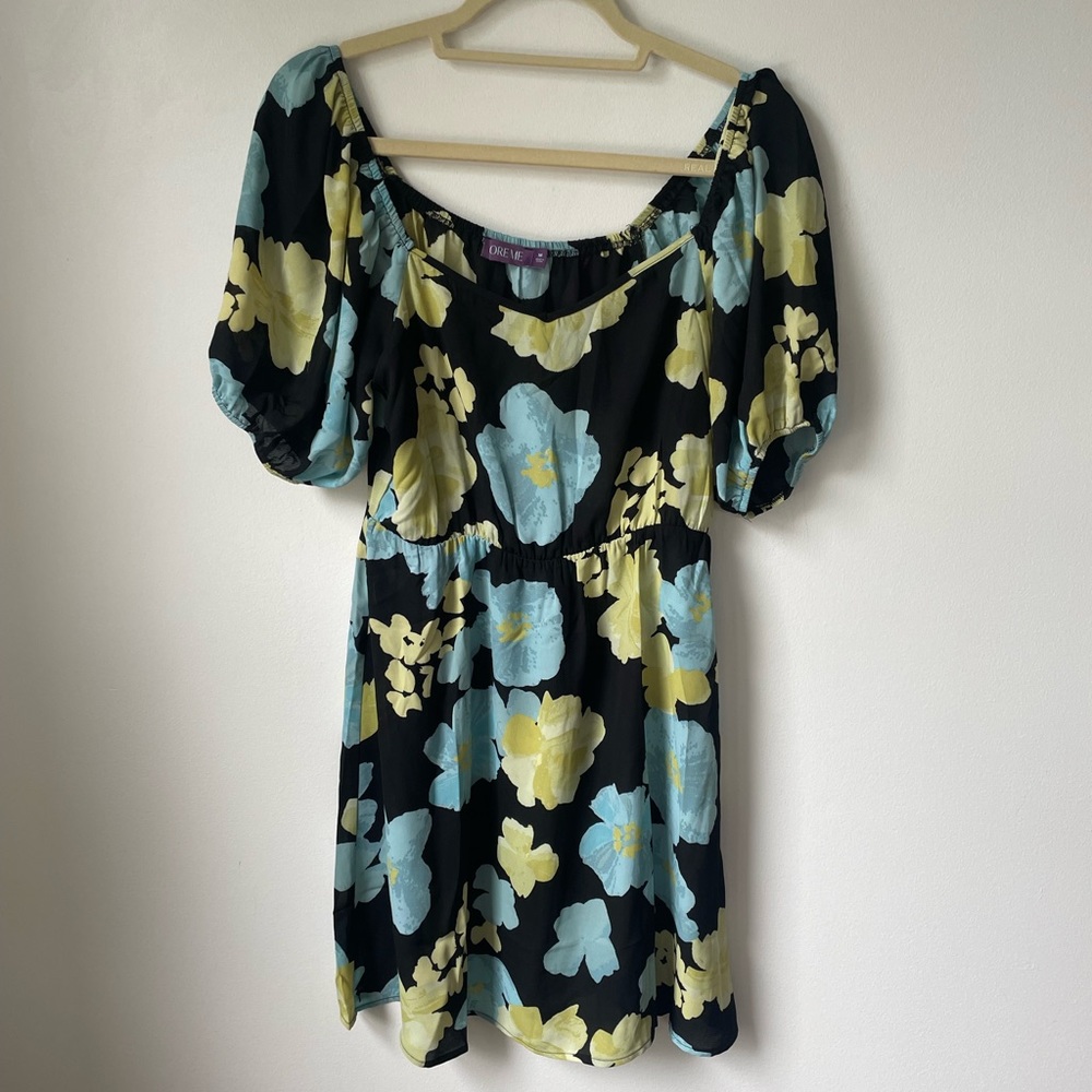 Floral Adore Me Mini Dress Medium NWT